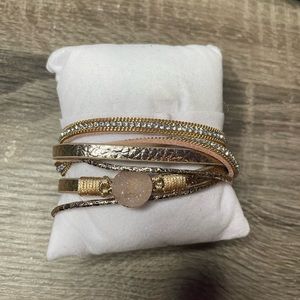 Western Drusy Bracelet Stack